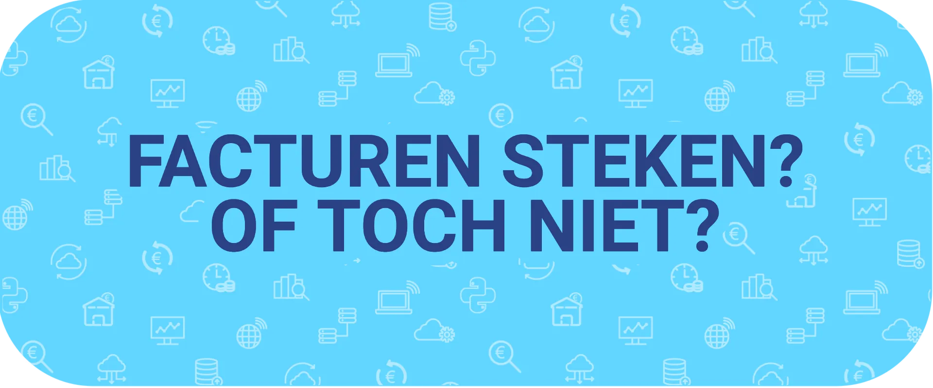 Banner illustratie bij artikel over facturen steken